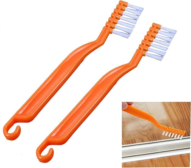 Window Slots Brush Window or Sliding Door Track Cleaning Brush - 2 Piece (Type 2)