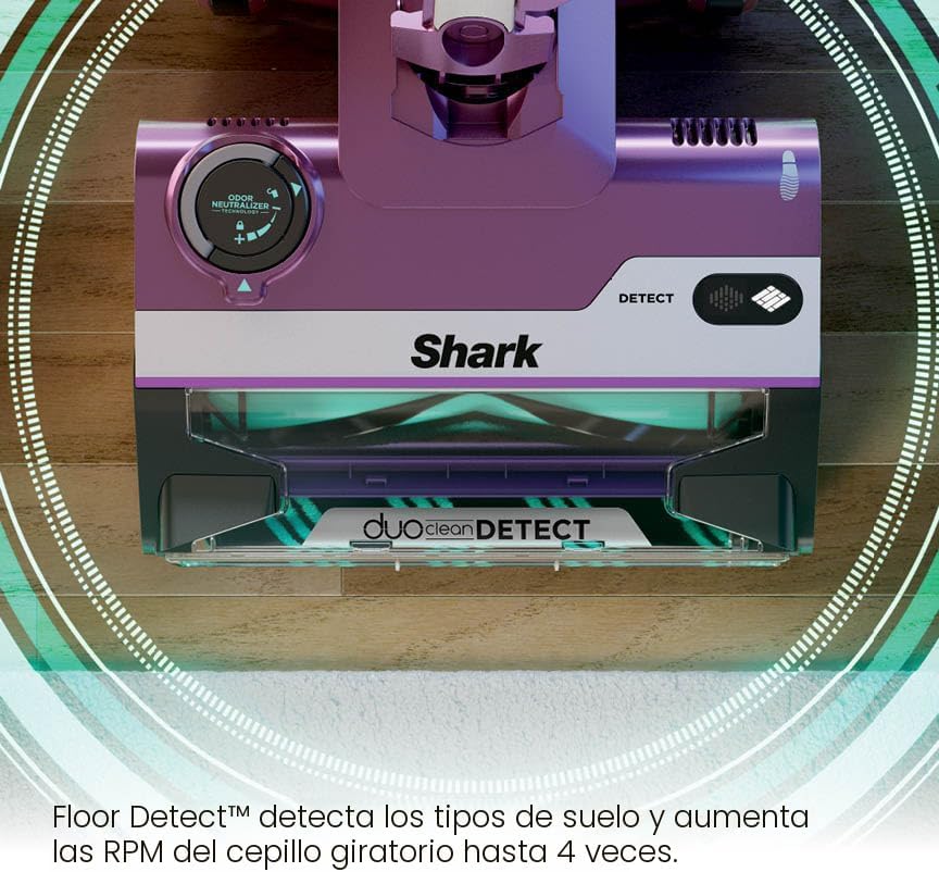 Miniatura 7 de Shark POWERDETECT HZ4001AMZ - Aspiradora ultraligera con cable con tecnología DuoClean, cepillo autolimpiante para no envolver el cabello, sello