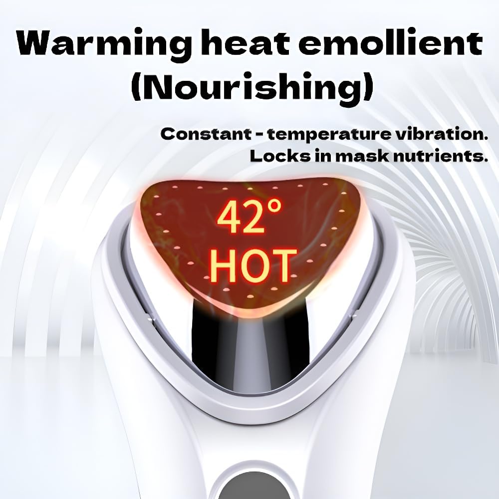Facial Toning Machinesr Electric Face Lifting Anti Aging Skin Tightening Firming Skin Care Tool with Smart Warmth Therapy Vibration Cleansing Nourishing for Radiant Skin - Image 2