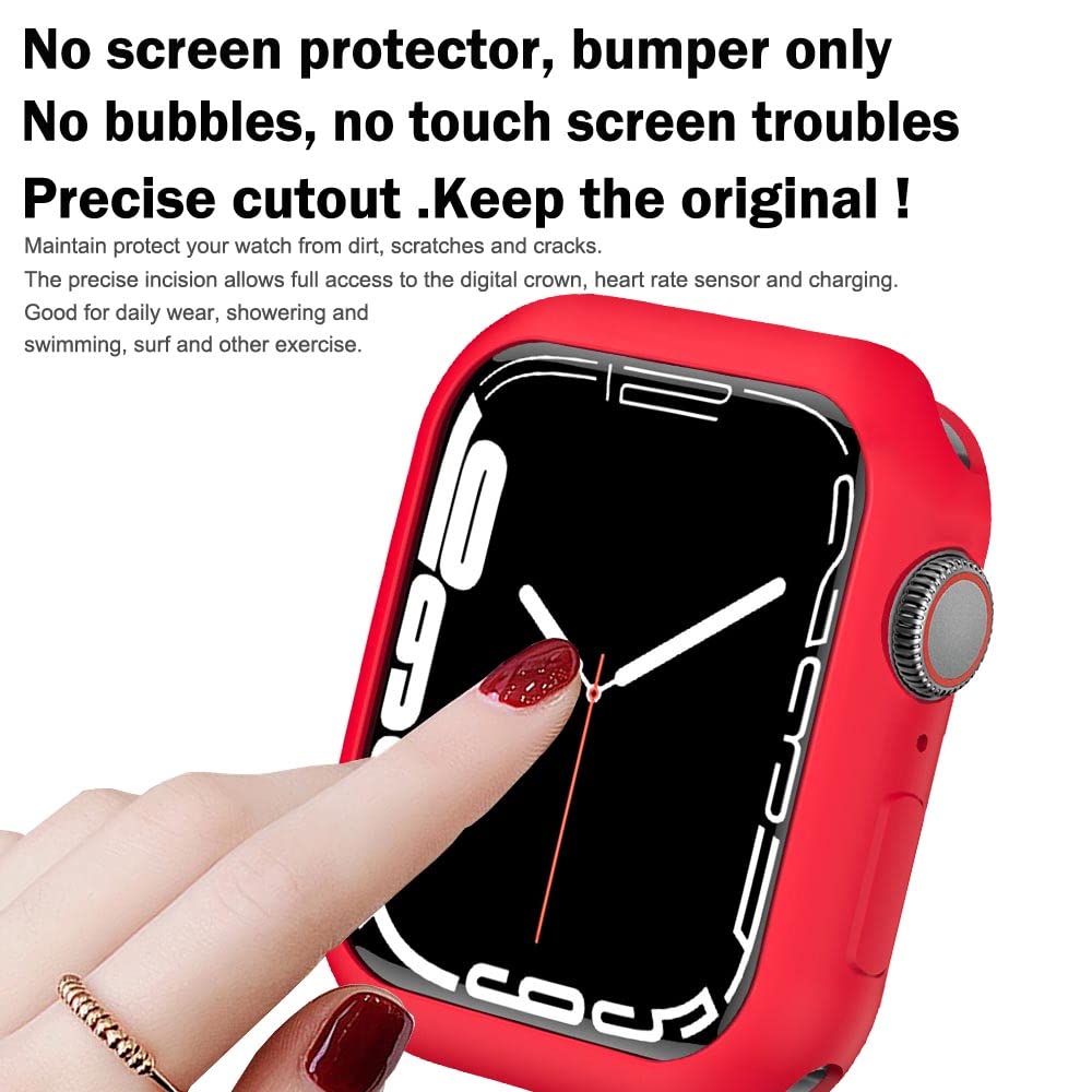 BOTOMALL Schutzhülle für Apple Watch 40mm Serie 6 5 4 SE, weiche, flexible, dünne, leichte TPU-Schutzhülle für iWatch [ohne Displayschutz]