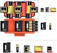 Vista 2 de LENSGO Estuche para tarjeta de memoria de batería de cámara, funda protectora dura para tarjeta de memoria, resistente al agua, antigolpes, caja