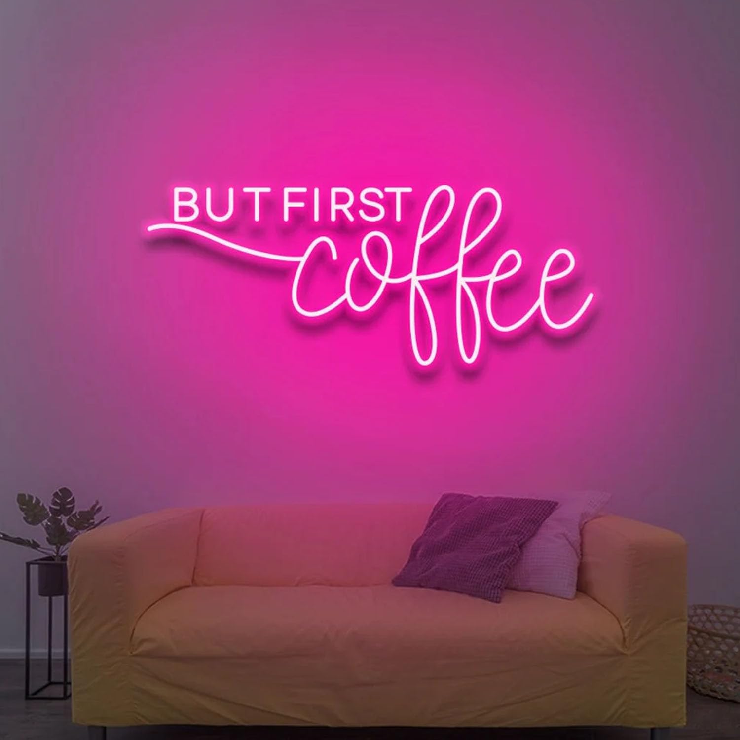 But First Coffee Neon Sign, Coffee Led Sign, Custom Neon Sign, Coffee Shop Wall Decor, Coffee Lover Gifts, Cafe Store Wall Art Led Light