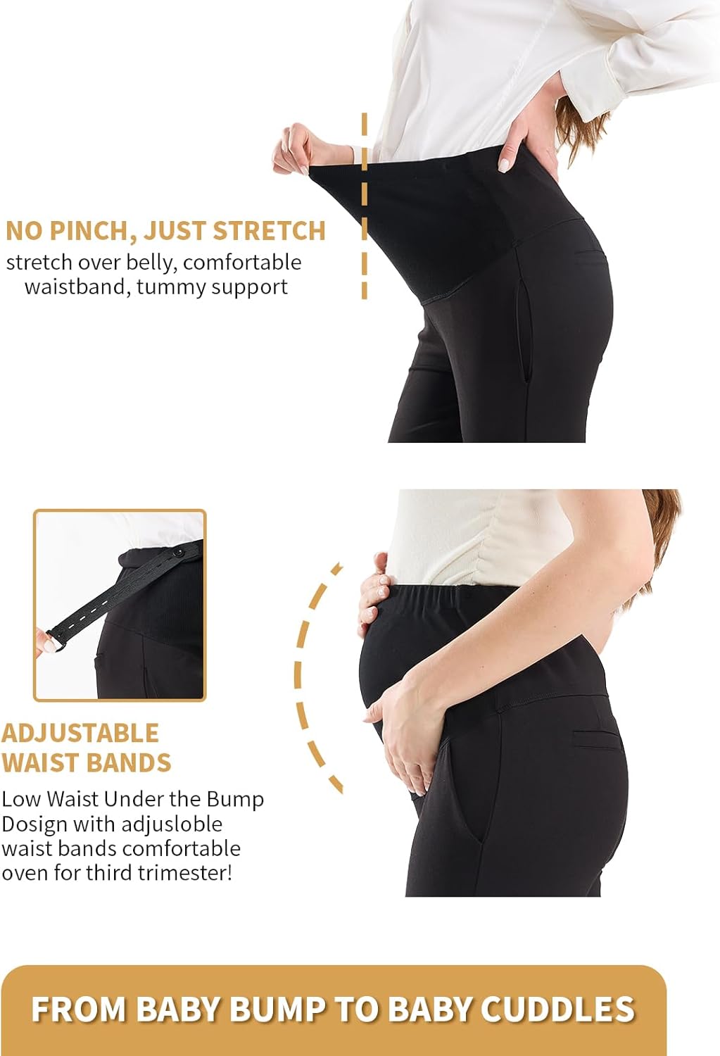 Maternity Lounge Pants Comfortable for Work Clothes Leggings Bottoms Cargo Office Wear Jeggings Clothing Motherhood