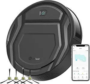 Lefant Robot Vacuum Cleaner with 2200Pa Powerful Suction,120 Mins,WiFi/Alexa/APP/Bluetooth,Schedule Cleaning,Slim Self-Charging Robotic Vacuum Cleaner for Home,Pet Hair,Hard Floors