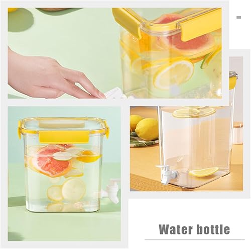 Miniatura 4 de Garneck Plastic Water Dispenser with Faucet Large Capacity Drink Pitcher for Fridge Lemonade Juice Tea Container Convenient Spout for Easy Pouring