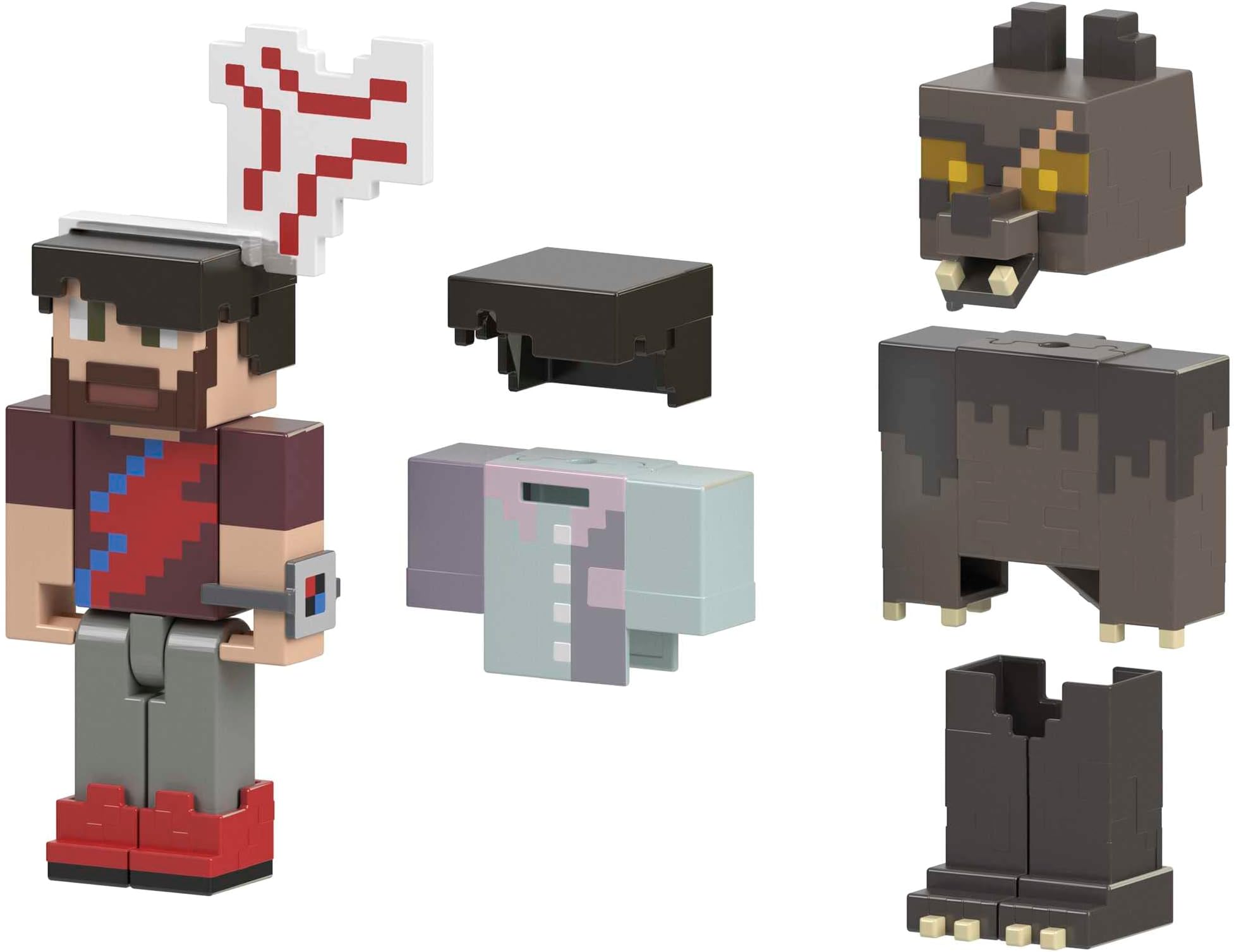 Mattel Minecraft Creator Rougarou and Anger Vein Figure Pack