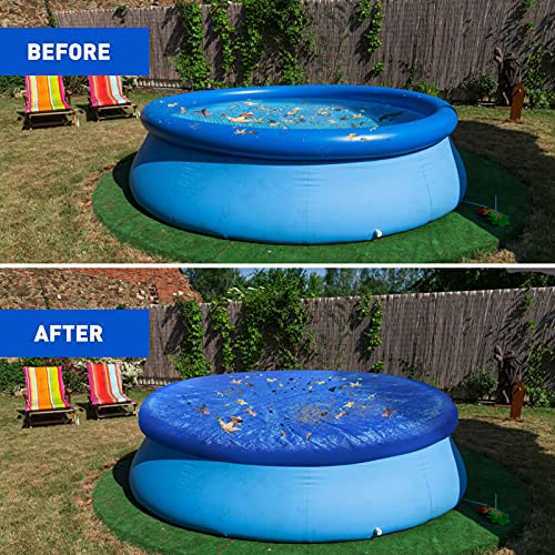IMIKEYA Cobertura Da Piscina de Natação- FT 10 Redonda Fácil de Configurar Piscinas Acima Do Piscina