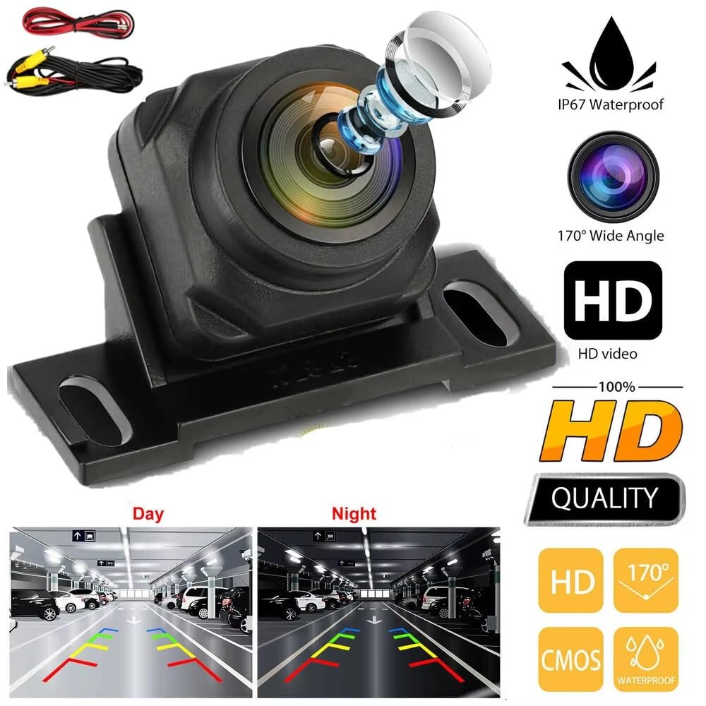 Cámara Trasera Camara Cámara De Visión Trasera para Coche, Cámara De Respaldo Estacionamiento Reversa, Cámara Respaldo con Visión Nocturna Impermeable