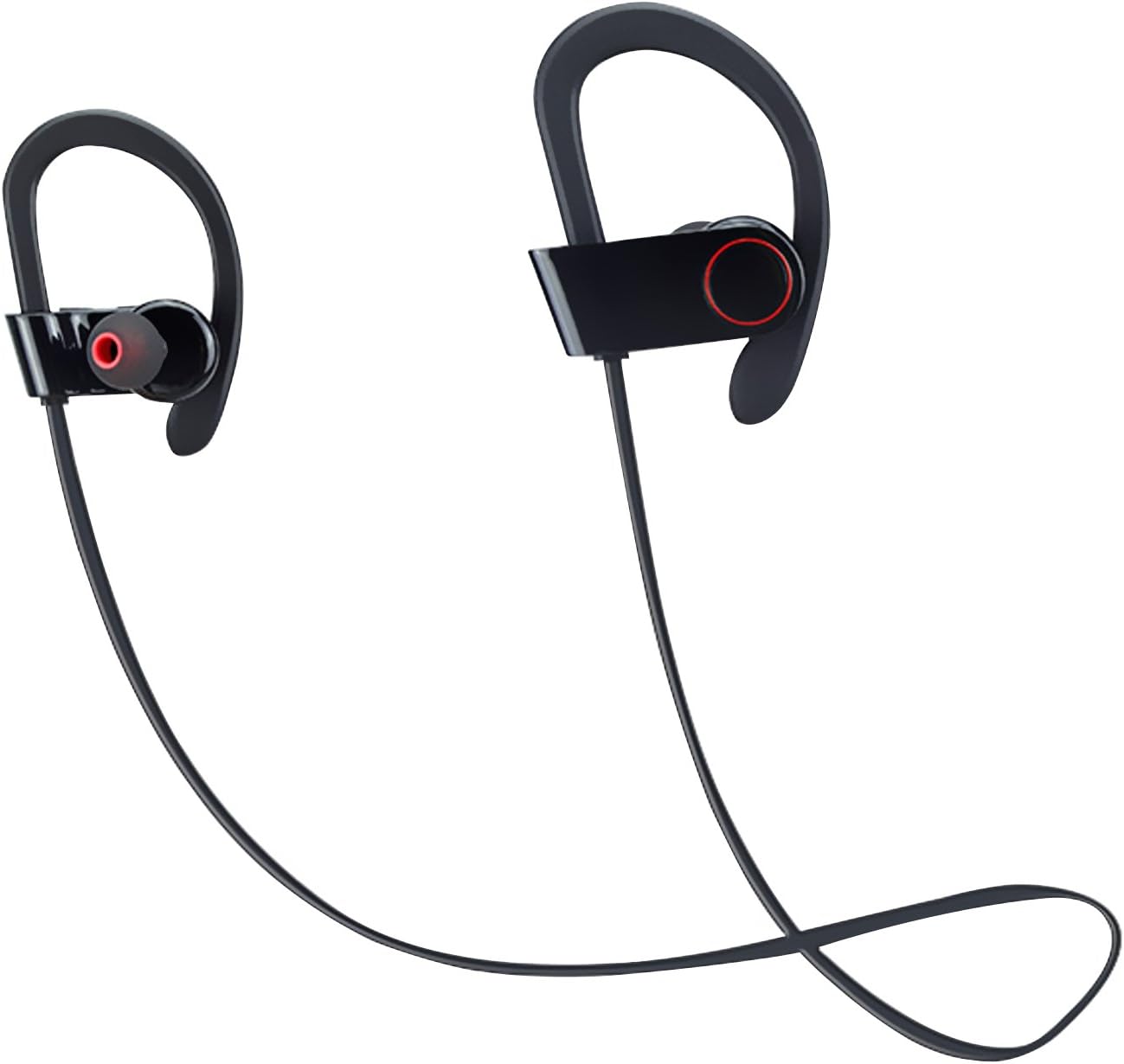 Coio Sports Bluetooth Headphone,Wireless Headphones HiFi Stereo Headset Sweatproof Earbud Noise Cancelling Headphone for Gym,Exercise,Sports,Running,Microphone for Smart Cellphone and Other Devices (Black)