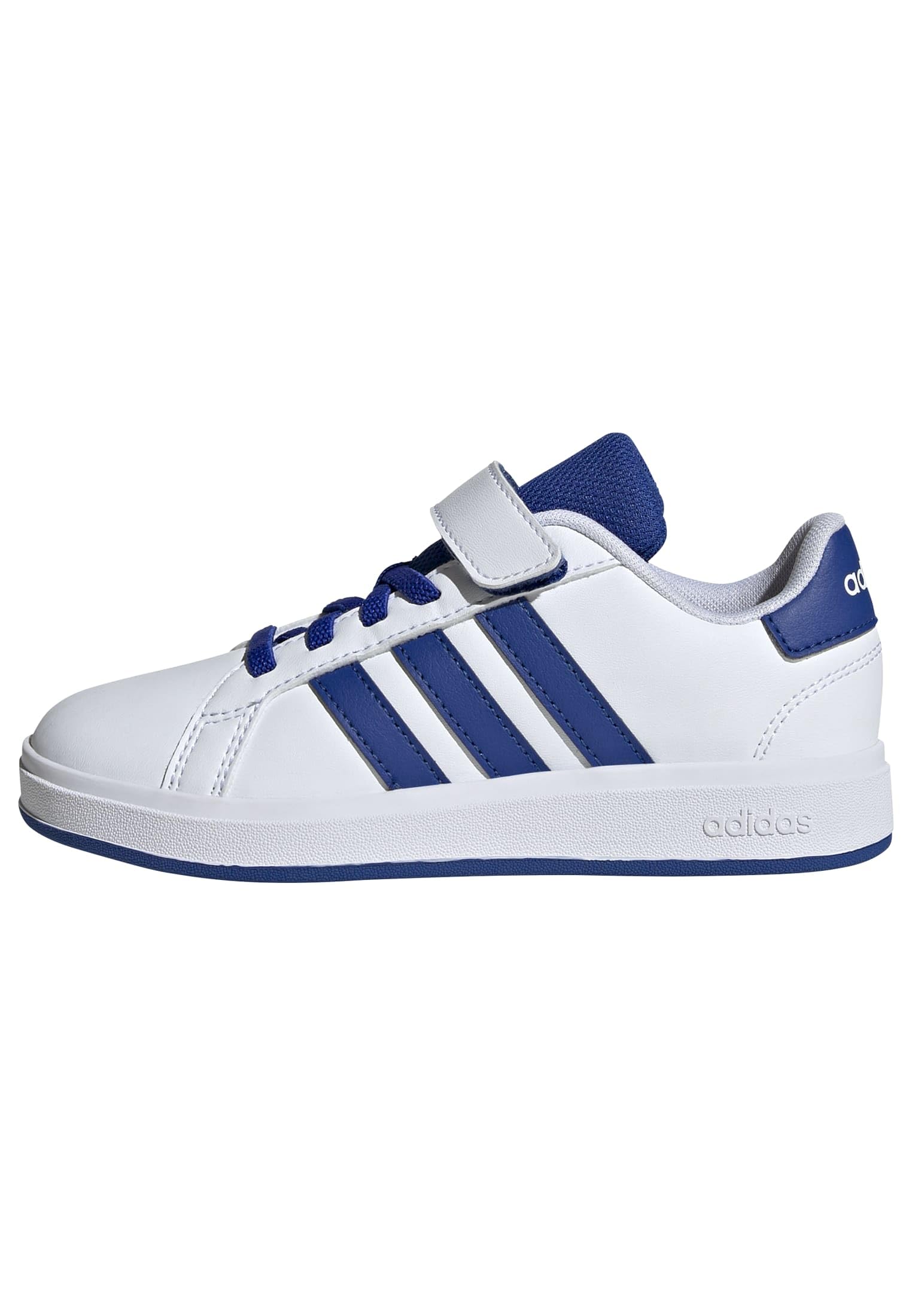 adidas Unisex Kids Grand Court 2.0 Shoes Kids Tennis Shoes, FTWR White Team Royal Blue Core Black, 10 UK Child