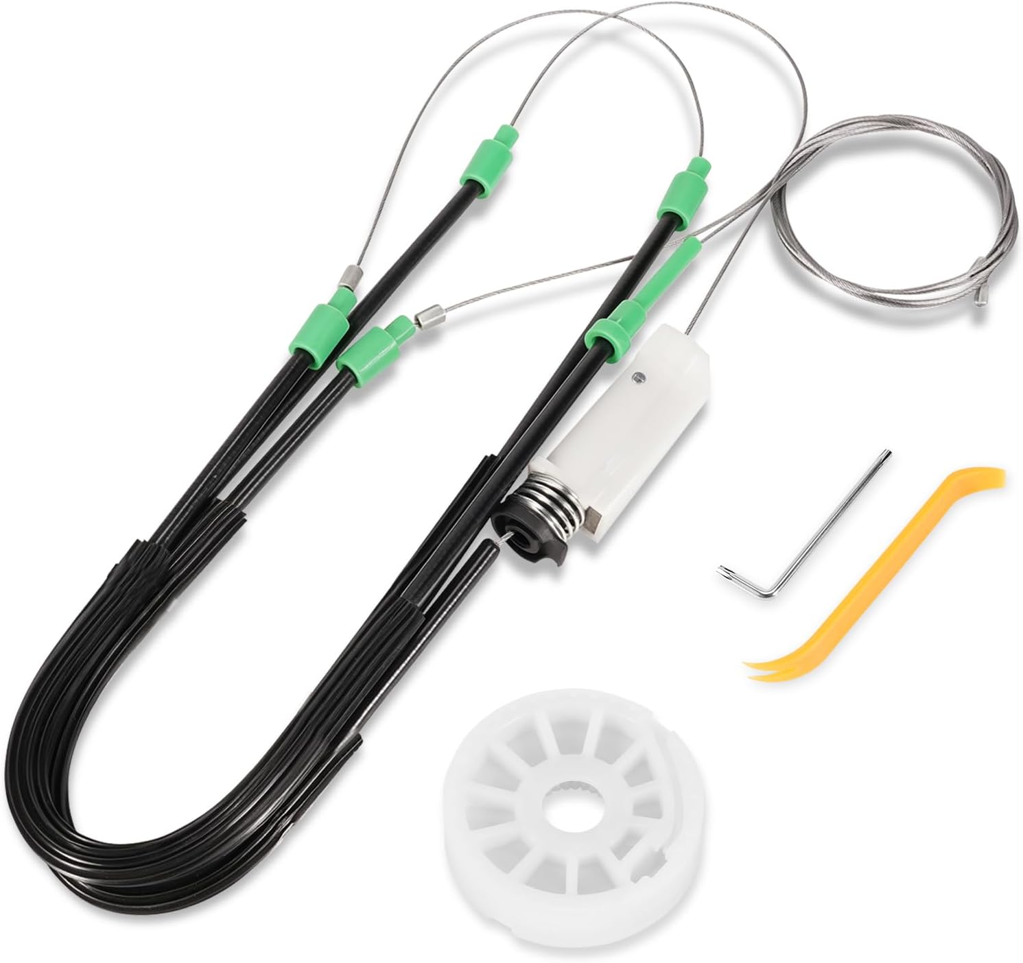 Window Regulator Repair Kit Compatible with 2004-2009 Cadillac XLR 4.6L,Replacement Driver Side Front Left Window Regulator Repair Kit