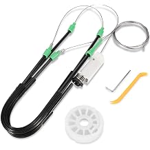Front Left Window Regulator Repair Cable Kit Compatible with 2004-2009 Cadillac XLR 4.6L, Replacement Driver Side Power Window Regulator Repair Kit