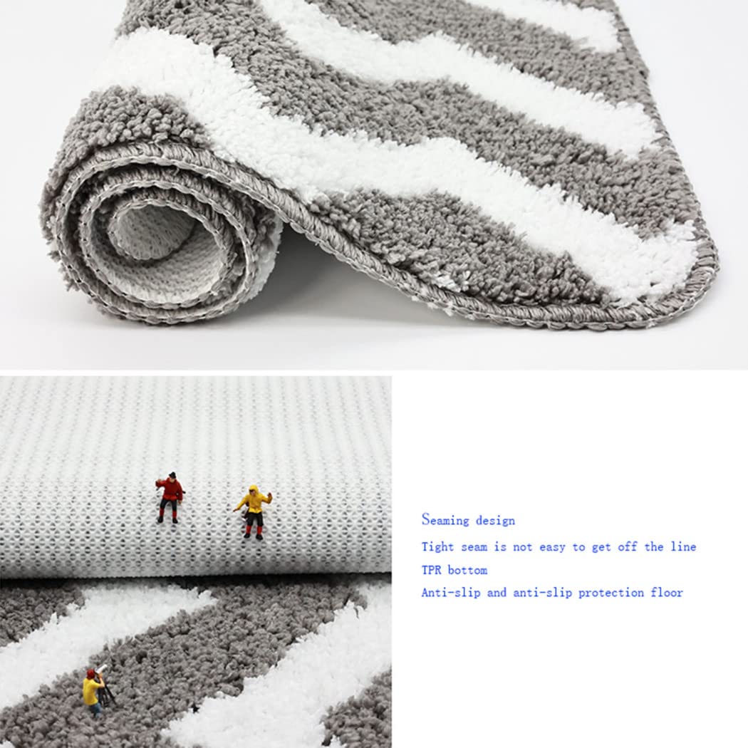 ZLZNX Tappeto da Bagno, Antiscivolo Morbido Tappeto Bagno Tappetino da Bagno Assorbente Lavabile in Lavatrice tappetini da Bagno,4,50 * 80