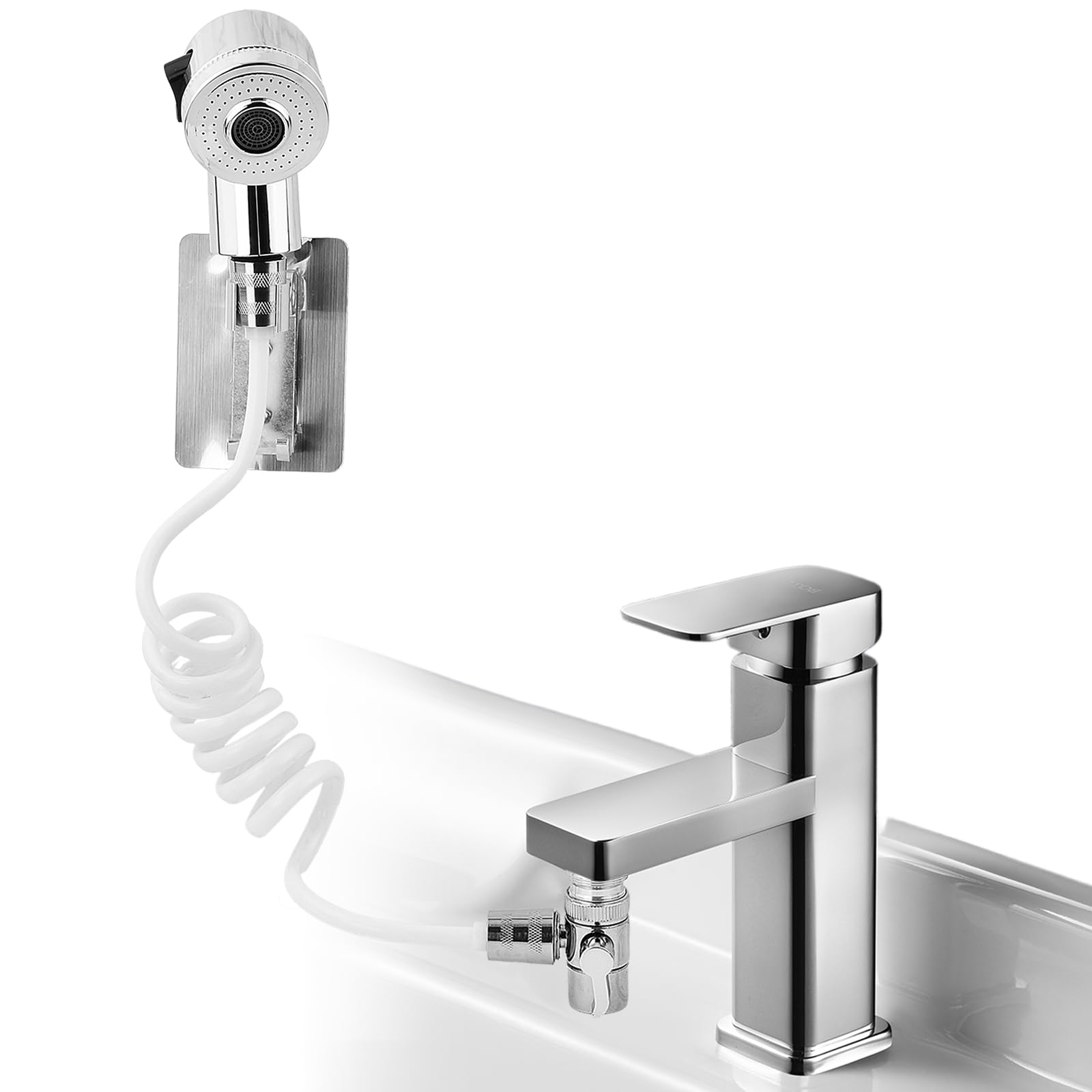 Sink Faucet Sprayer Attachment, Handheld Shower Kit with Flexible Hose