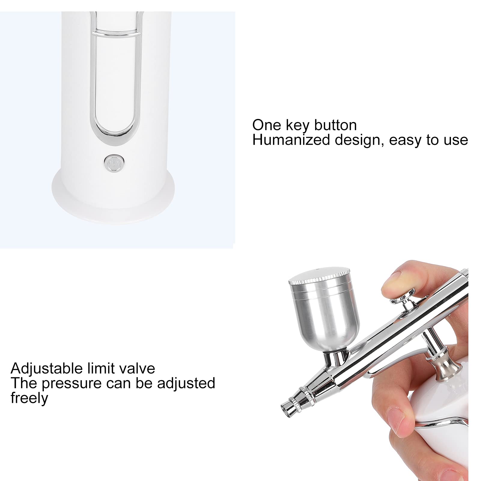 Macchina facciale professionale per ossigeno, spruzzatore di ossigeno d'acqua, portatile, portatile, per la pelle del viso, aerografo spray per ringiovanimento della pelle