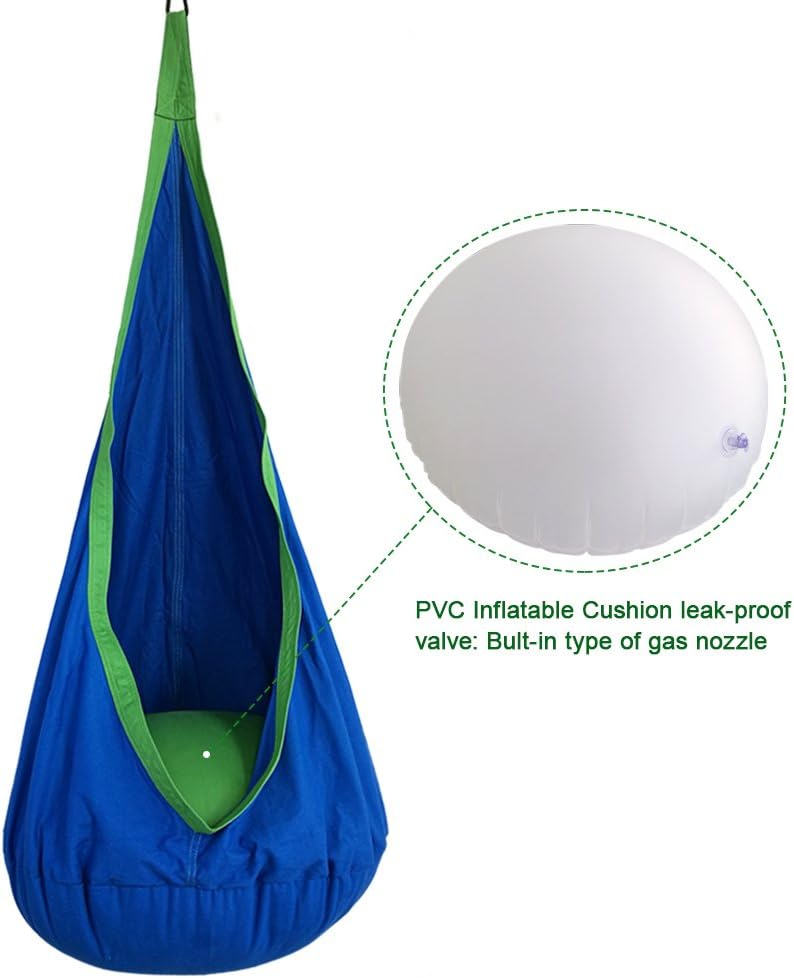 Swing Set Accessories for Kids Pod Swing Seat Hammock Hanging Chair- PVC Inflatable Cushion