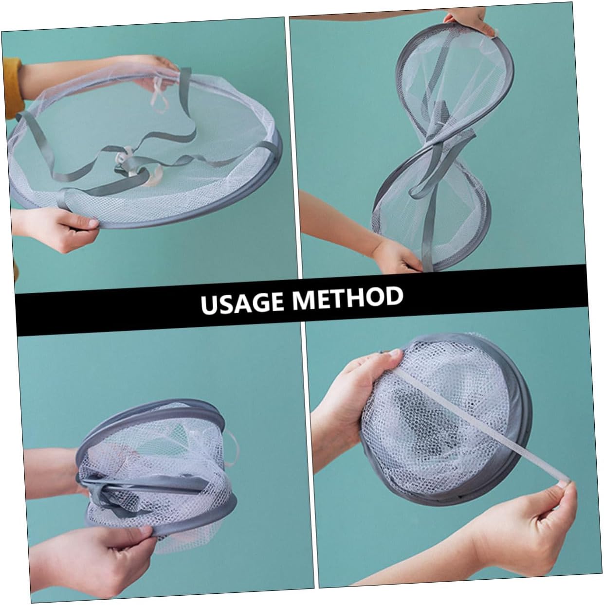 3pcs Hanging Clothes Drying Rack Mesh Basket Set, Socks Tuck Net and Sweater Drying Hangers for Household Laundry Organization, Flat Lay Design for Indoor Use