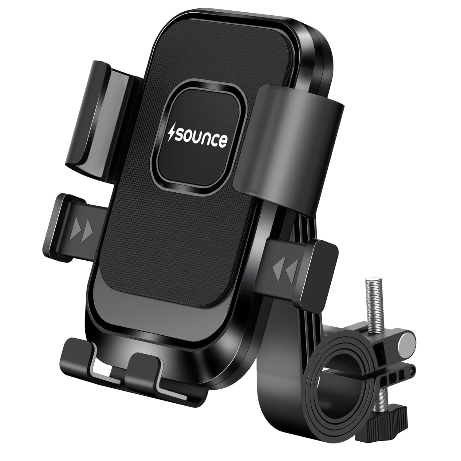 Sounce HydroDock Bike Mobile Holder with 360 Degree Rotation Shock Resistant Anti Shake Design Firm Locking One Hand Operation Adjustable Handlebar Mount Compatible with All Smartphones Secure (Black)-picture-15