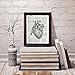 Anatomical Human Heart - Printed on Upcycled Vintage Dictionary Paper - 8