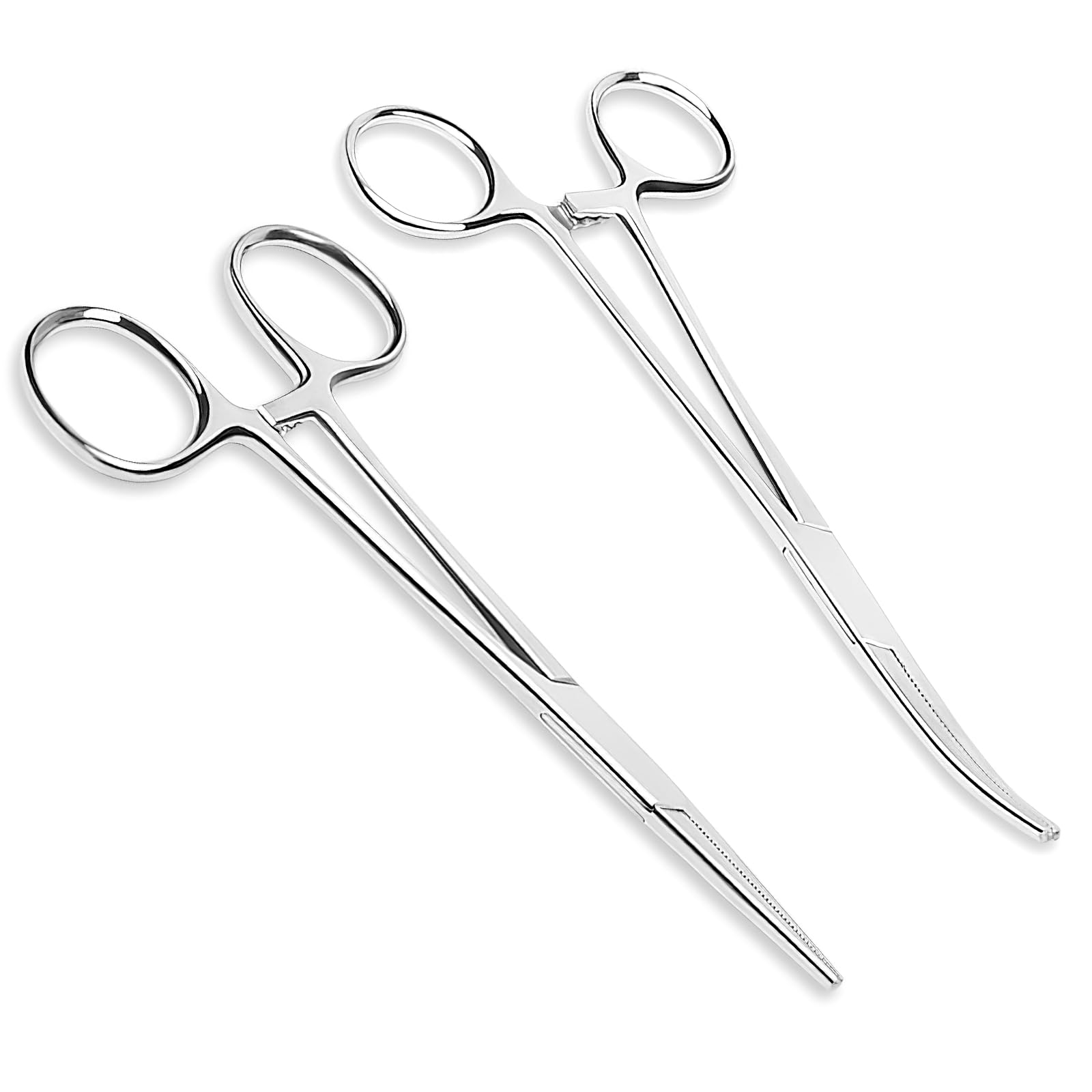 APOMOONS 2 piezas alicates piercing tijeras enfermeria inoxidable pinza pesca dientes sierra 12,5cm