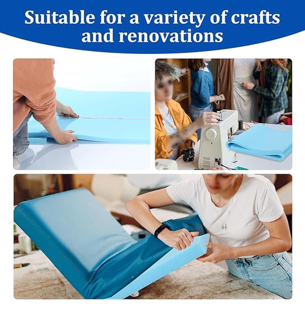 High De UpholsteFoam - Cuscino imbottito in schiuma, spessore 10 cm, per sedie da pranzo, sedie a rotelle, divani, dimensioni cumizzabili (65 x 65 cm), ricambio ideale per t