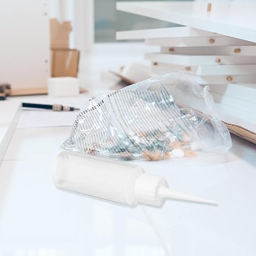 Miniatura 6 de EXCEART Botella aplicadora de punta de precisión, 4 unidades, 1.7 fl oz, botellas de gotero de líquido para apretar, dispensador de construcción de