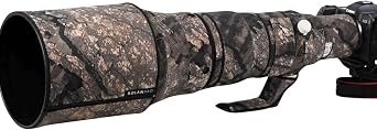Rolanpro Waterproof Lens Cover for Canon RF 600mm F4 L is USM Camouflage Rain Cover Lens Protective Sleeve Case-#11 Wilderness camo Waterproof