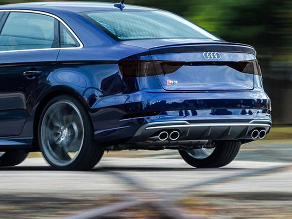 Rvinyl Tail Light Tint Covers Compatible with Audi S3 2015-2019 - Smoke