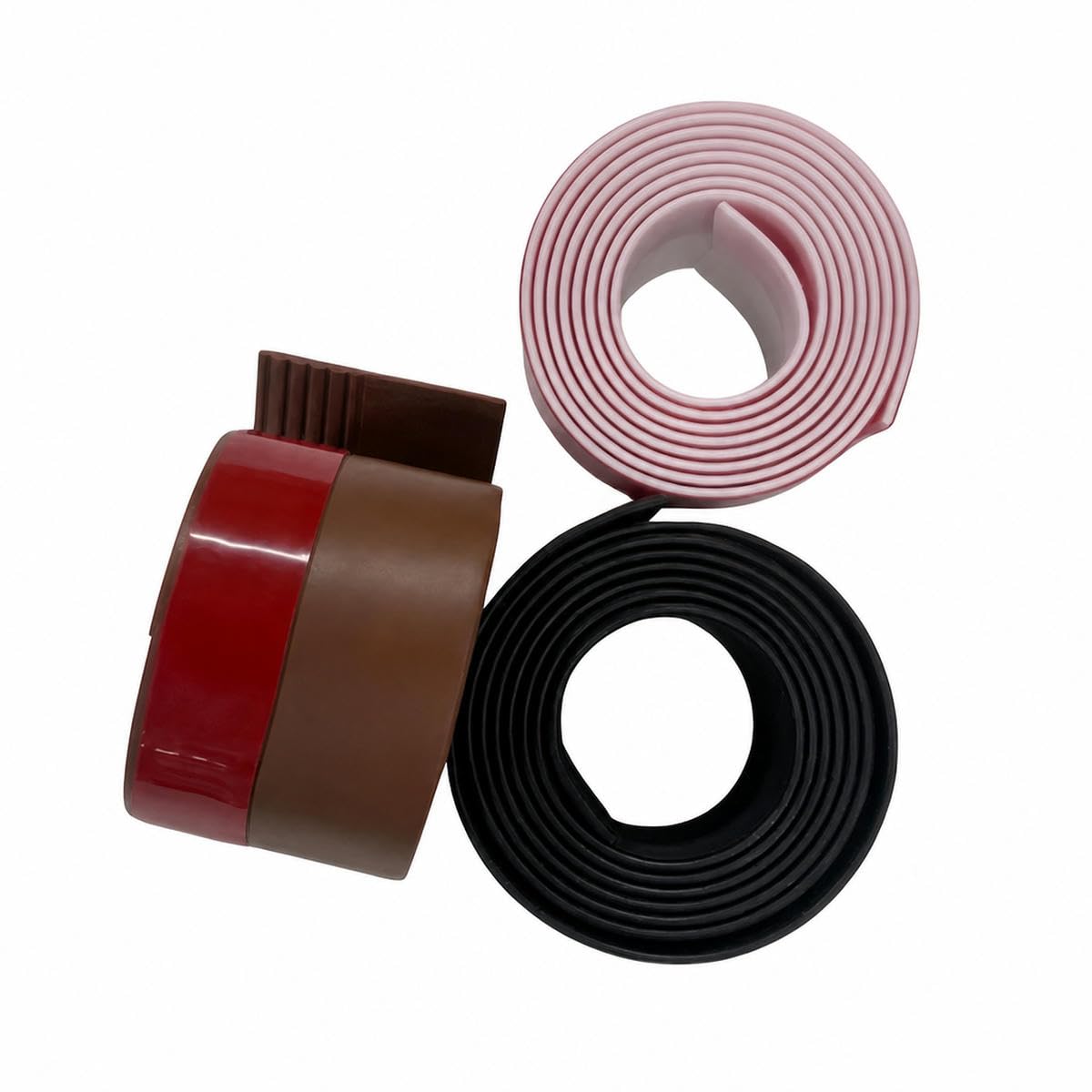 1M Thickened Door Bottom Seal Strip Self-Adhesive Silicone Rubber Weatherstrip Soundproof Windproof Dustproof Gap Sealer-Black-3.6cm x 1m
