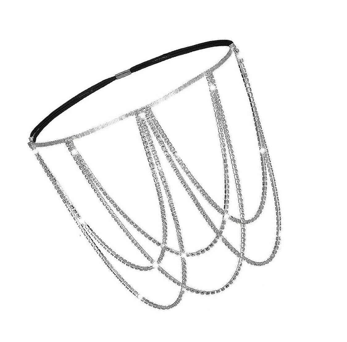 VAMA Silver Rhinestone Thigh Chain Boho Layered Crystal Beach Tassel Leg Chains Nightclub Body Jewellery For Women & Girls (B0CJXTDM74) Amazon Price History, Amazon Price Tracker