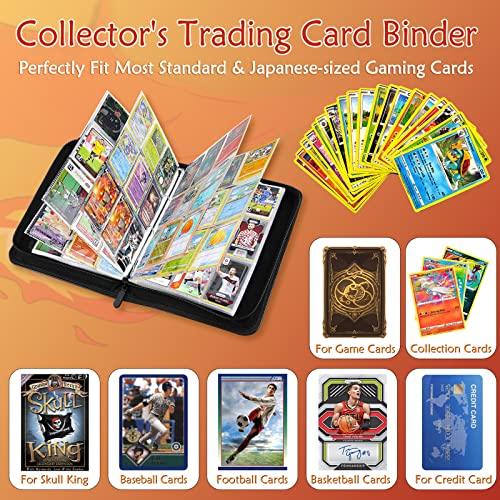 Card-Binder-for-Pokemon-Cards-9-Pocket-Matiugod-900-Pockets-Trading-Card-Album-Folder-Top-Loading-4-Ring-Binder-for-TGC-MTG-Yugioh-Sports-Cards