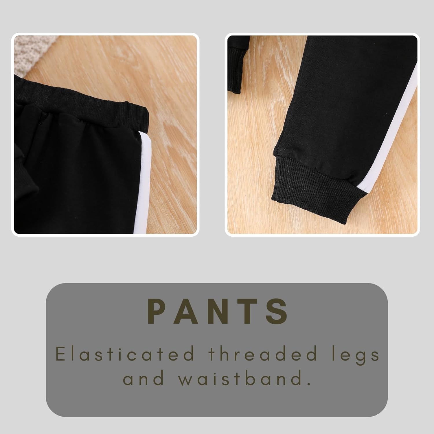 2-6T Toddler Baby Boy Clothes Color Blocking Hoodies + Pants Fall Winter Outfits - Image 9