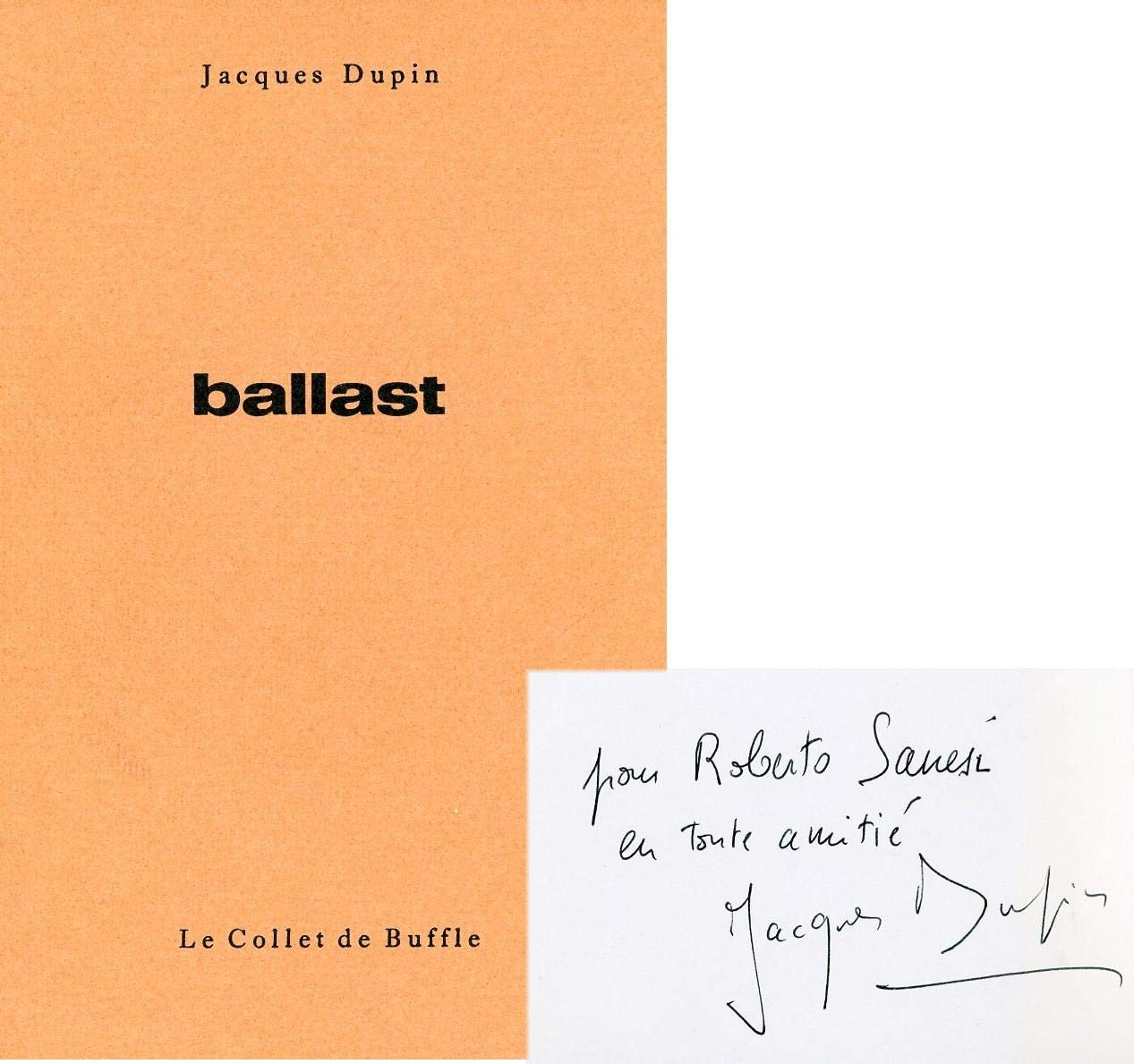 Ballast (French Edition) 9782900159118 Dupin, Jacques Books