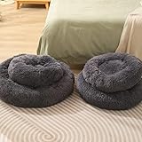 Fhodigogo Hundebetten Kleine Hunde Katzenbetten Hundebett Grosse Hunde Hundekissen Hundebett Rund Katzenbett Flauschig Kuschelbett Hund Katzenkorb Katzen Bett Katzenkorb Zum Schlafen for 5KG