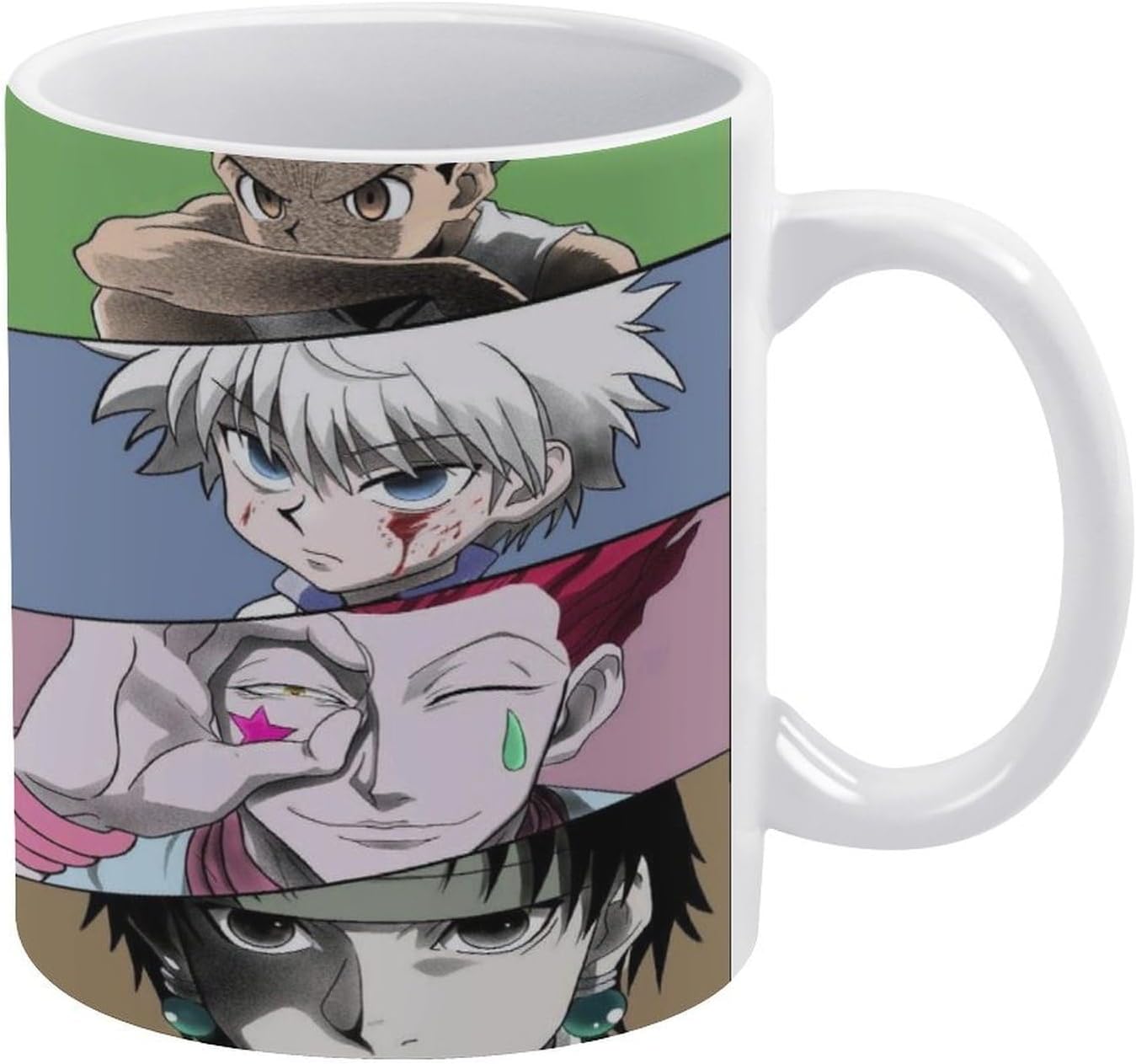 ハンター×ハンター マグカップ コップ 瀬戸物 セラミック 飲み物用 アニメ ゲーム 推し キャラ 誕生日 クリスマス プレゼント 記念品 ゲーム カフェ・オフィス・家用