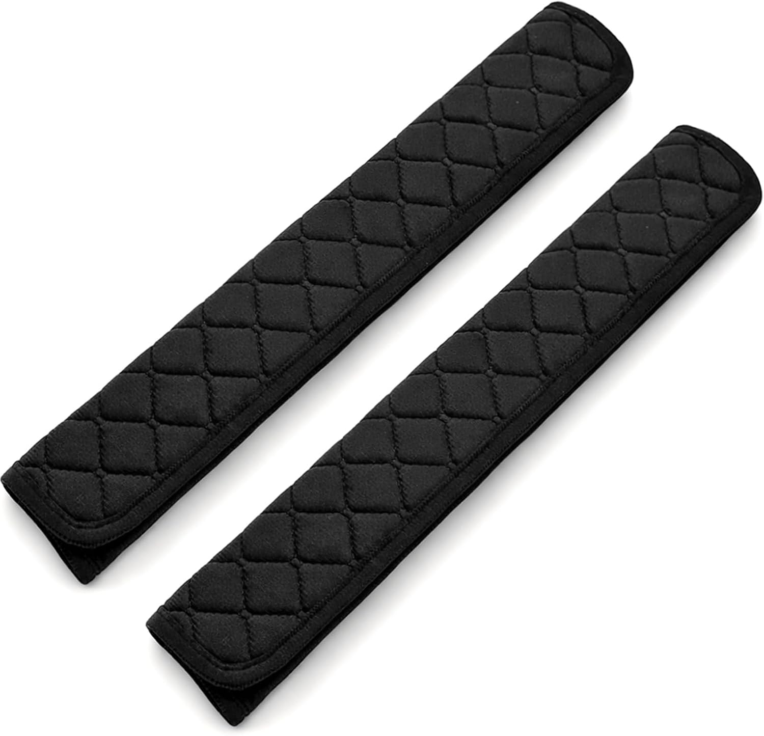 2 Pcs 15.5 Inch Extra Long Car Seat Belt Covers, Soft and Comfortable Harness Pad for Adults and Kids, Long-Lasting Fabric Material Easy to Install Universal Fit for Cars Trucks SUV