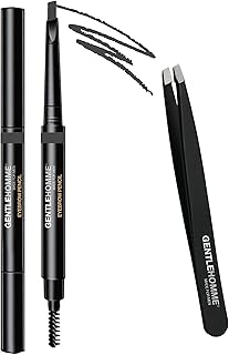 Gentlehomme Lápiz de cejas y pinzas de acero ...