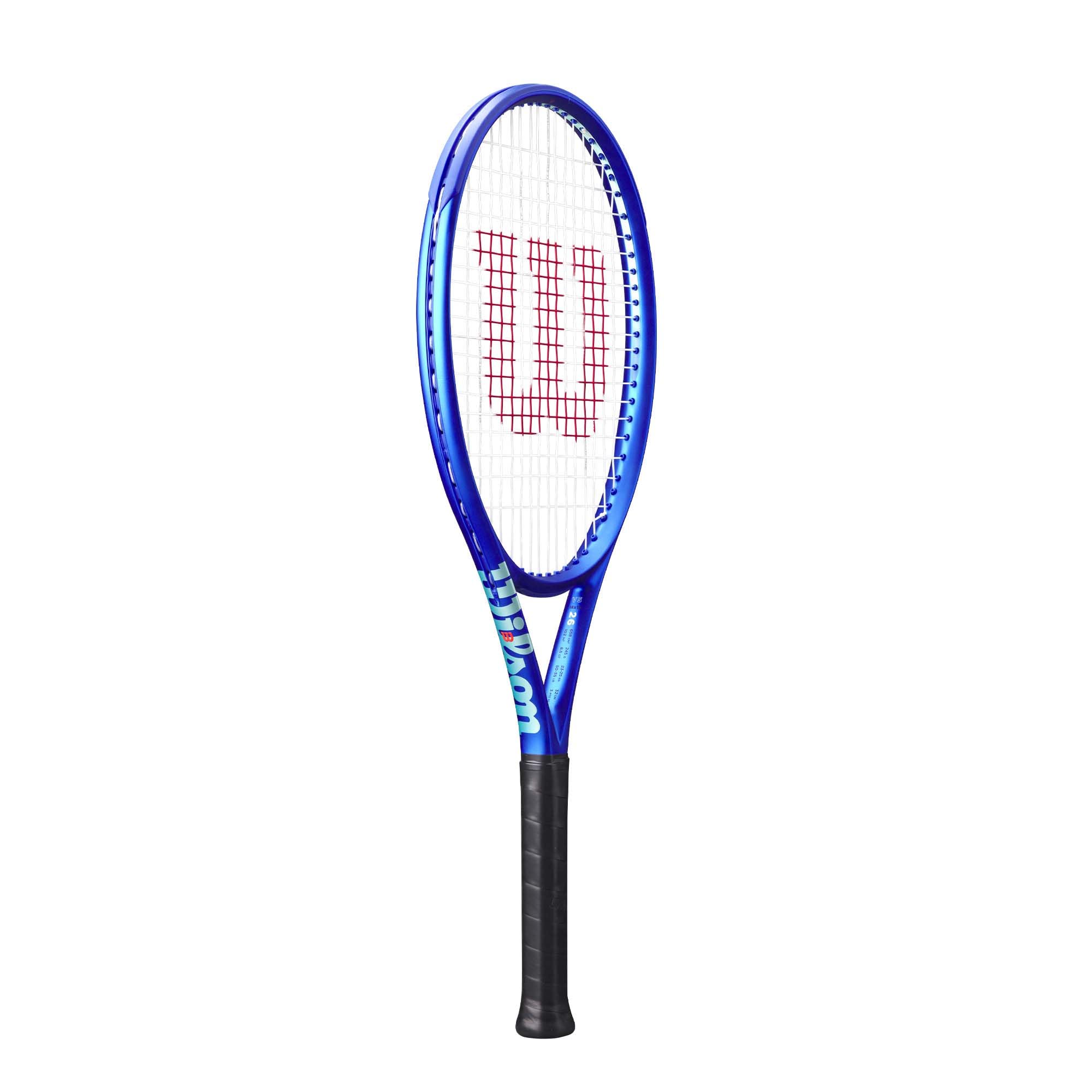Wilson Ultra 26 V5 Raquette de Tennis, Poche de Précision, Jeu Prolongé, Sensation Constante, Puissance Accrue, Maniabilité Agile, Taille : 26