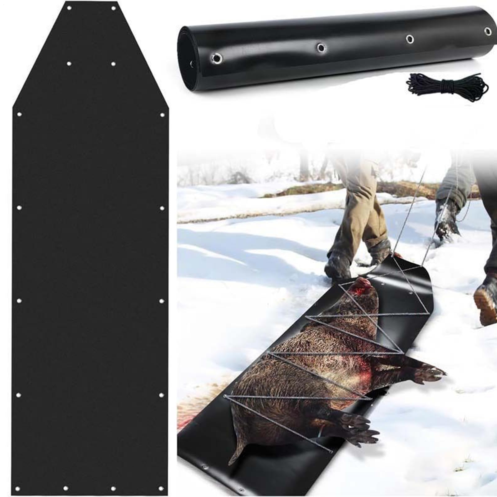 Luge de Traînage de Gibier,Traîneau De Chasse Pliable Polyvalent pour Transport De Gibier - Traîneau de Transport Extérieur pour Neige Bois Chasseurs Pêcheurs Plage Glace