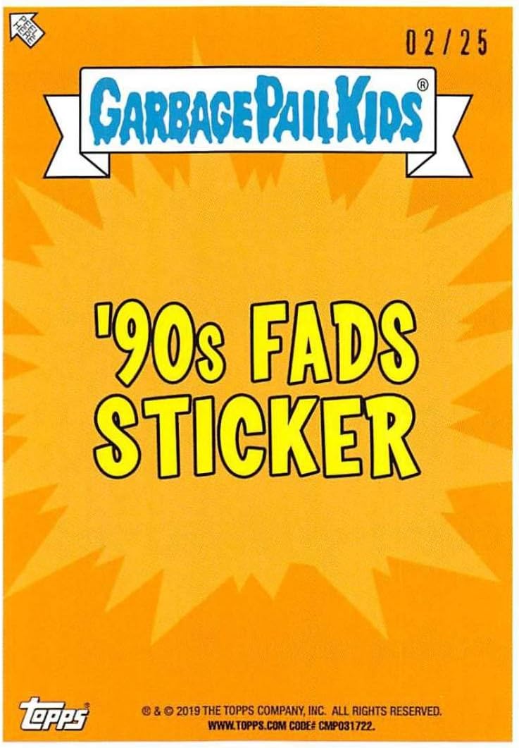 2019 Topps Garbage Pail Kids We Hate the '90s Artist Autographs #NNO Brent Engstrom Auto Autograph Collectible Sticker Official Non-Sport Trading Card in NM or Better Conditon