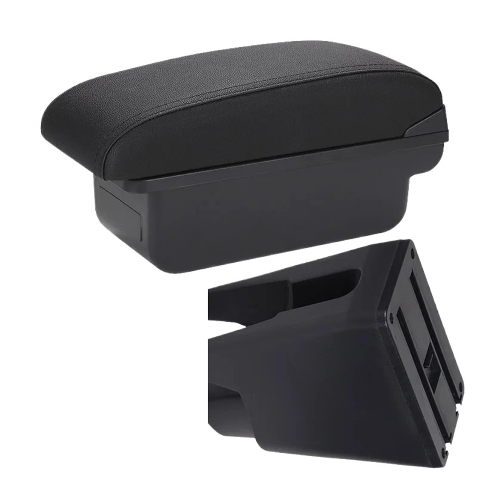 NOKRGQW Car Armrest Box For Citroen For C1 For Peugeot 107 For Toyota Aygo BJ Armrest Car Accessories(C2 Black line NO USB)