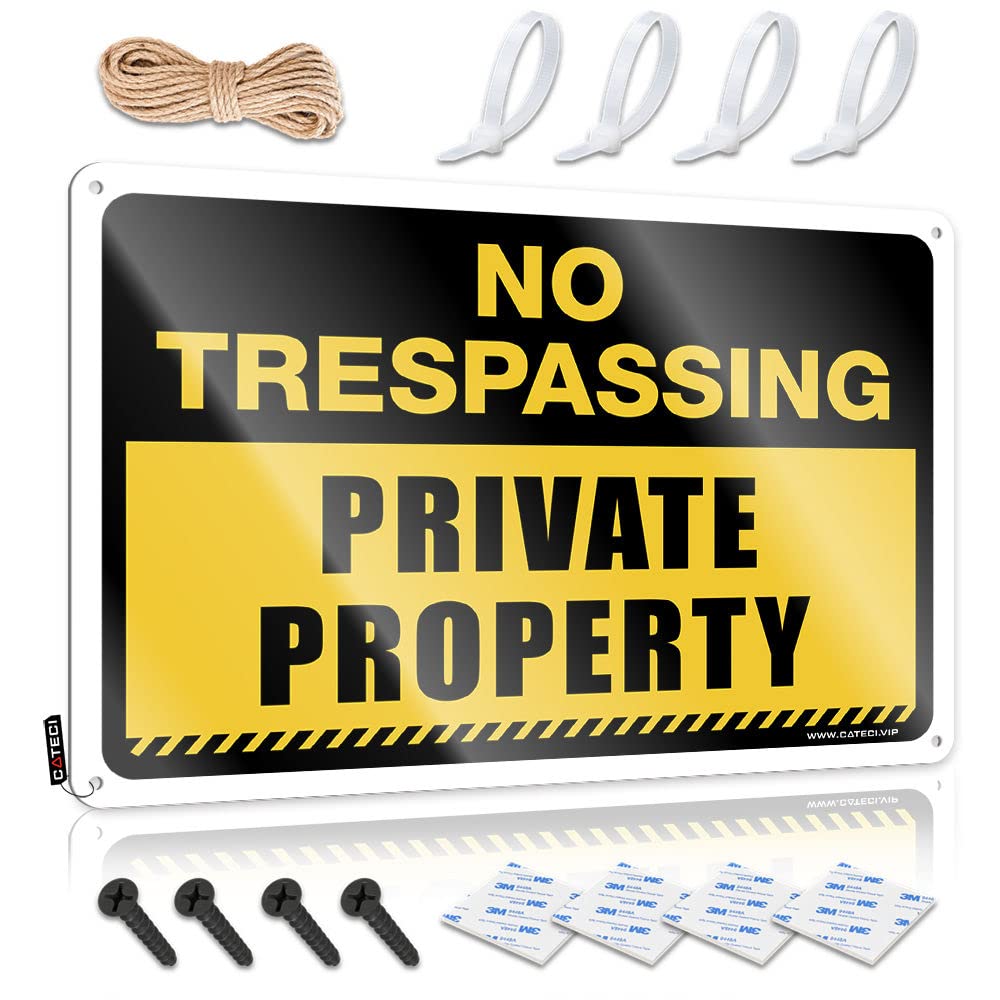 Fzfn Men's Colour Home Decor Soft Bath Art | No Trespassing Private Property Simple For Club Living Room(30X40cm)