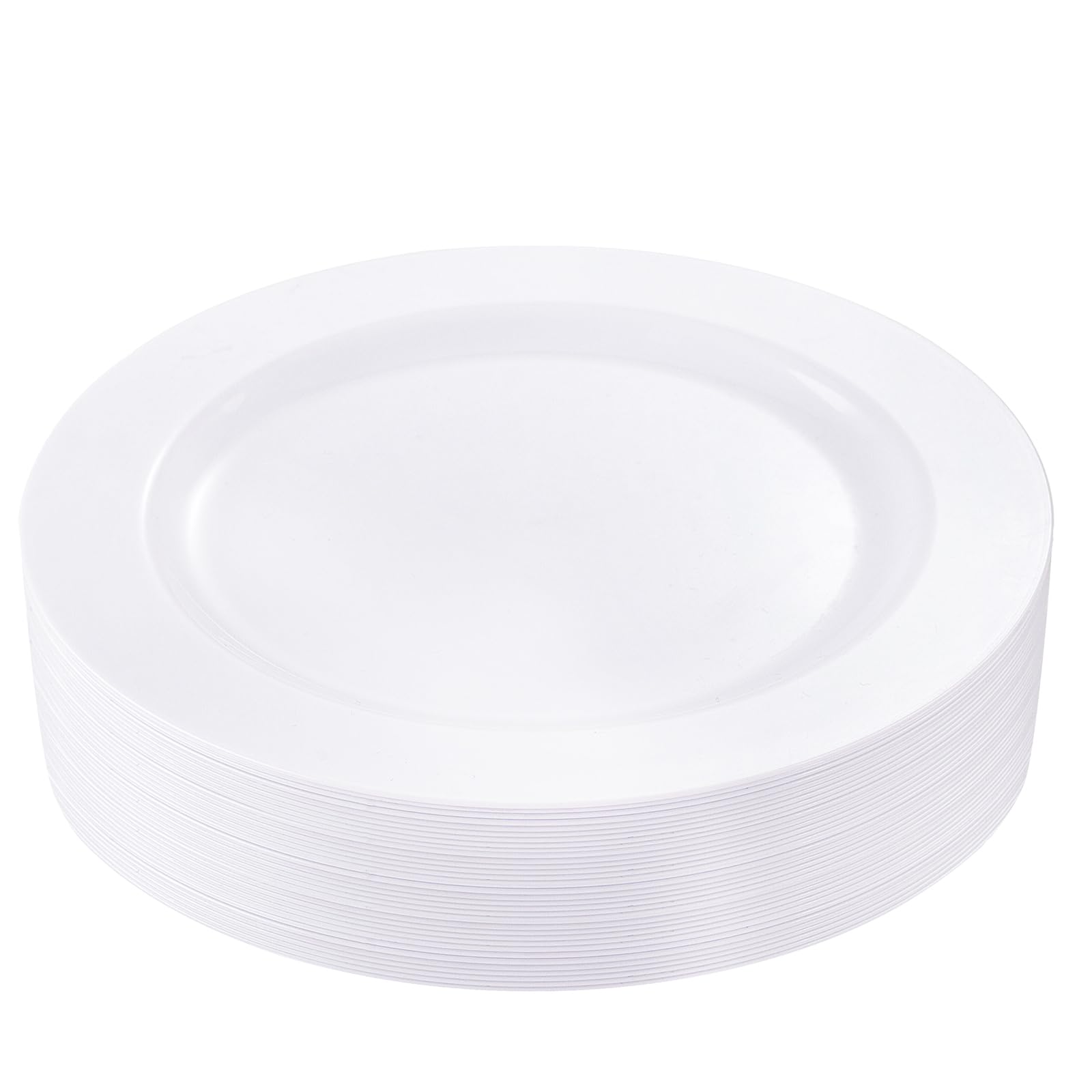 Silver Plastic Plates - 100 Pack for Parties & Events -13