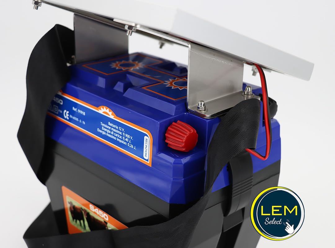 Elettrificatore con pannello solare per recinzione elettrica 5W 12V