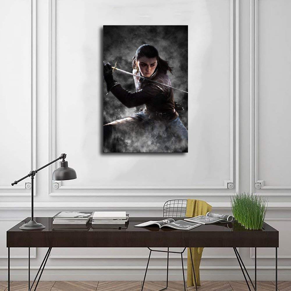 VZRSQZK Poster Game Of Thrones Jon Snow - Peinture Décorative Sur Toile - Décoration Moderne Pour Chambre à Coucher - 20 X 30 Cm