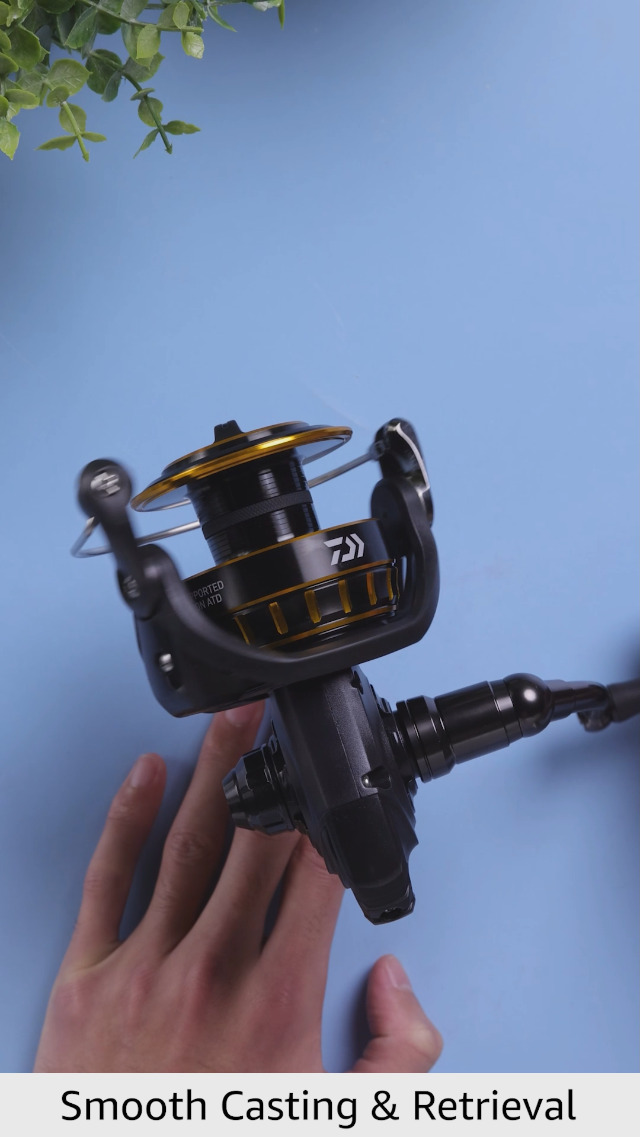 amazon daiwa bg 5000 inshore reels BG5000 Carrete Giratorio de Agua Salada, 5000, Relación de Engranajes 5.7:1, Rodamientos 6+1, Tasa de Recuperación 47.40