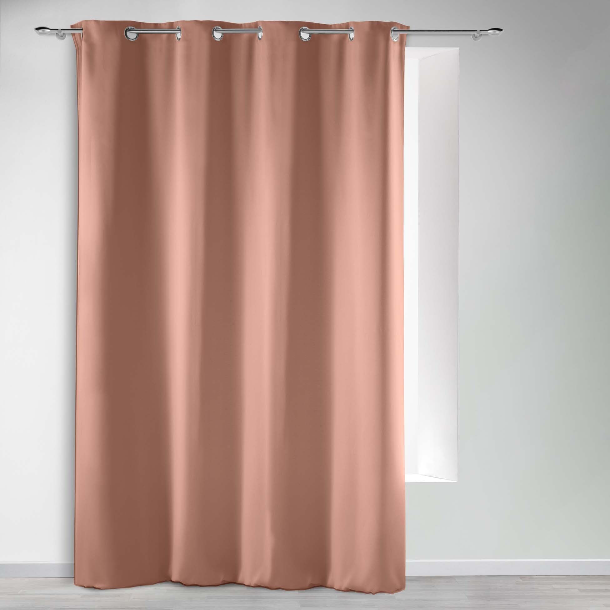 Douceur d'Intérieur, Blackout Curtain with Eyelets 135 x 240 cm Opaque Blush