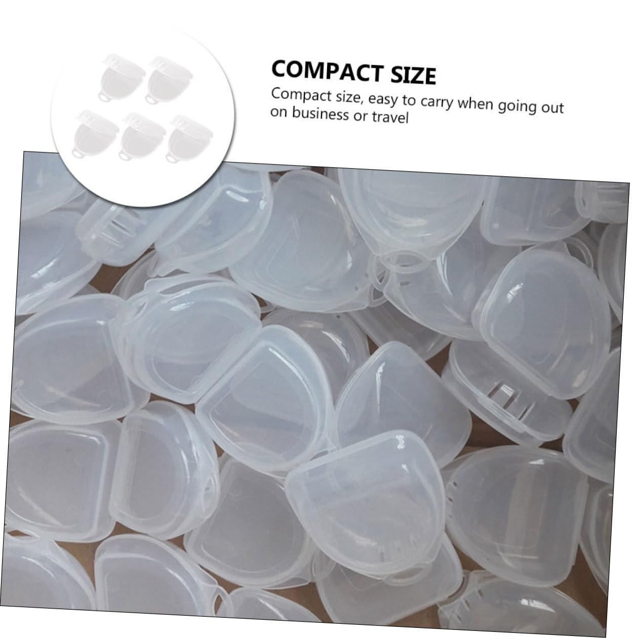 5pcs Sports Boxing Mouth Guard Storage Boxes, Sturdy Tooth Socket Containers for Adult Denture Protection and Orthodontic Retainer Organization, Portable Household Case for Boxing