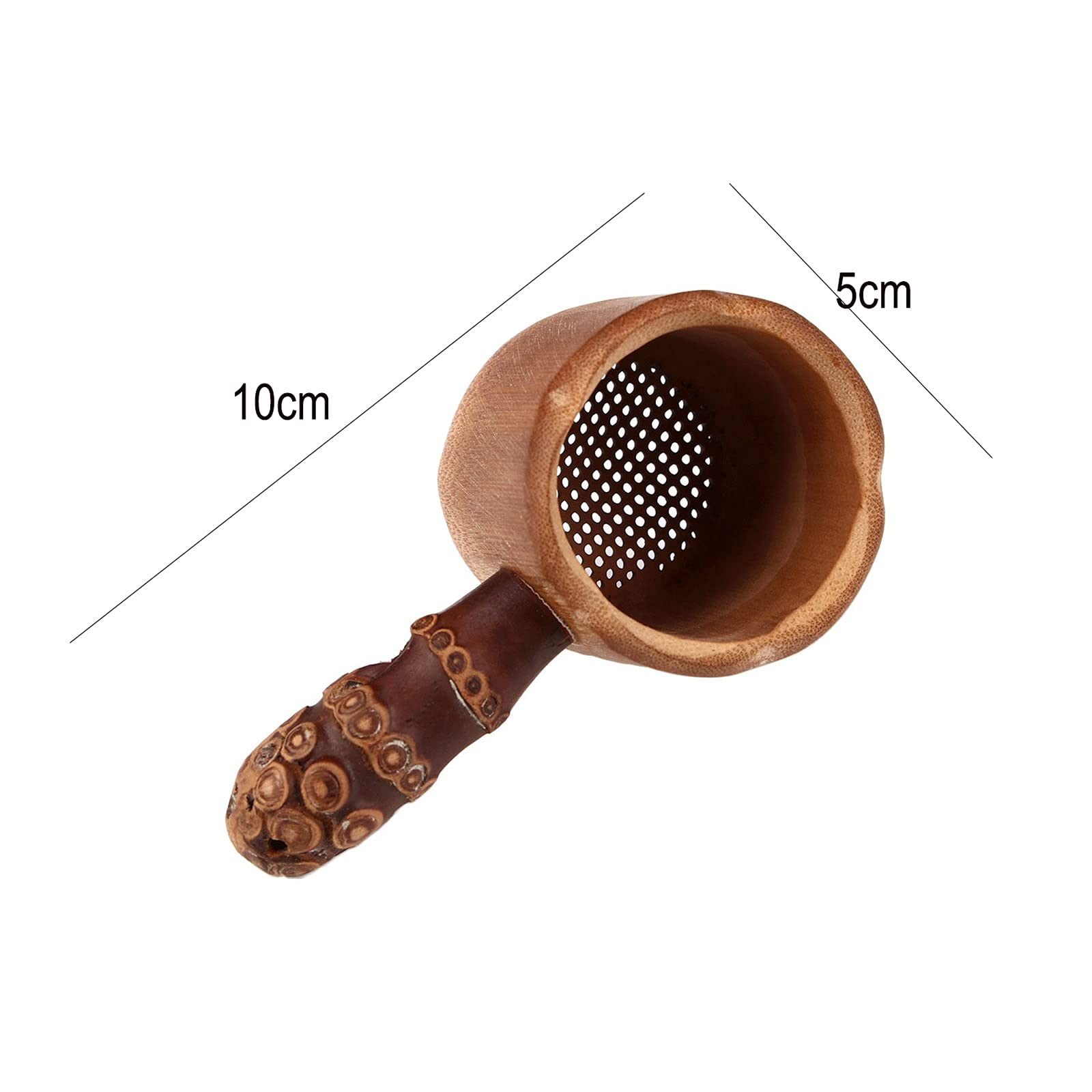 Colador de té de bambú, filtro infusor de té, herramientas de té, tamiz para preparar té, accesorios de bebida, accesorios de colador