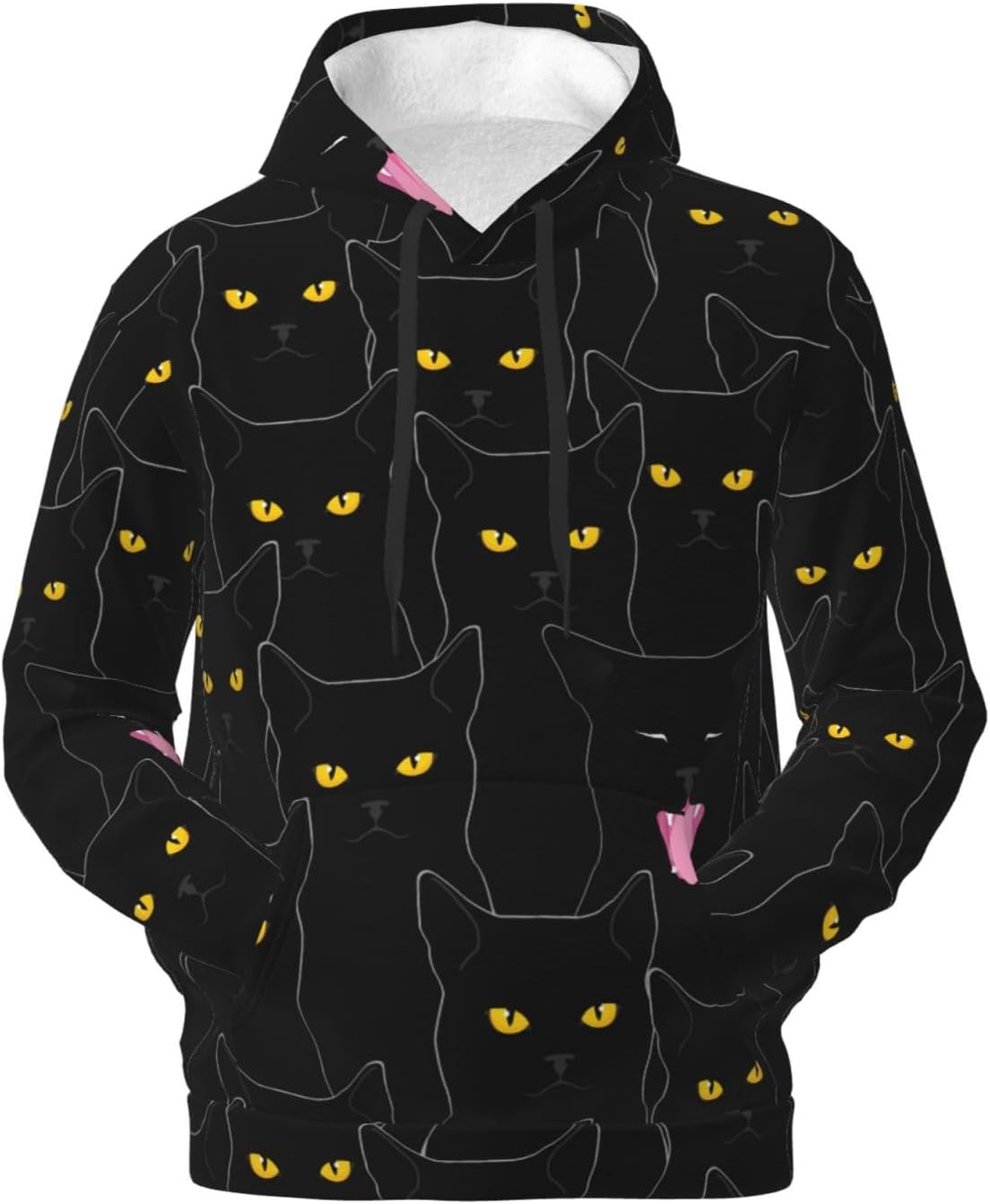 LUVOADALA Trendy Comfort Hoodies Fleece Liner Lightweight Pullover Hooded Pocket Sweatshirt for Men Women Casual Hiking